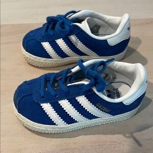Adidas Kids Royal Blue and White Sneakers
